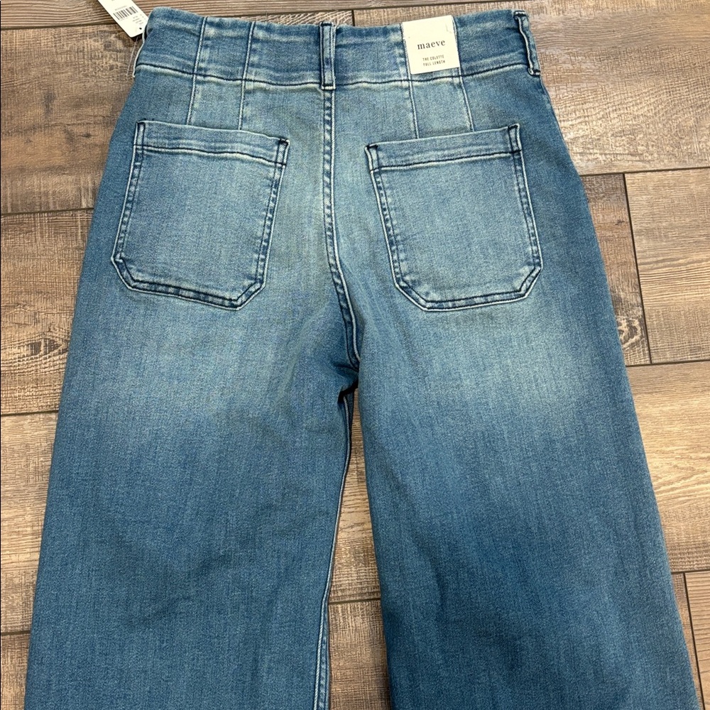 The Colette Full Length Wide Leg Jeans by Maeve 28P - Picture 7 of 8